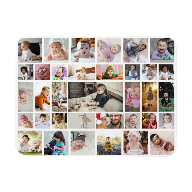 Ímã Design seu próprio Poster de Colagem de Fotos 35 (Horizontal)