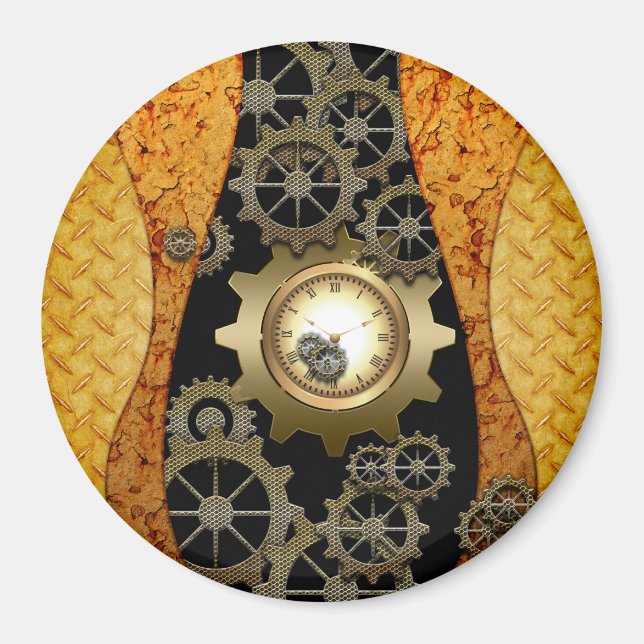Imã Design steampunk incrível (Frente)