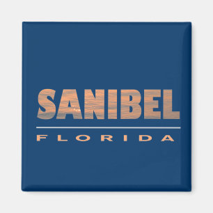 Imã Design tipográfico de Florida da ilha de Sanibel