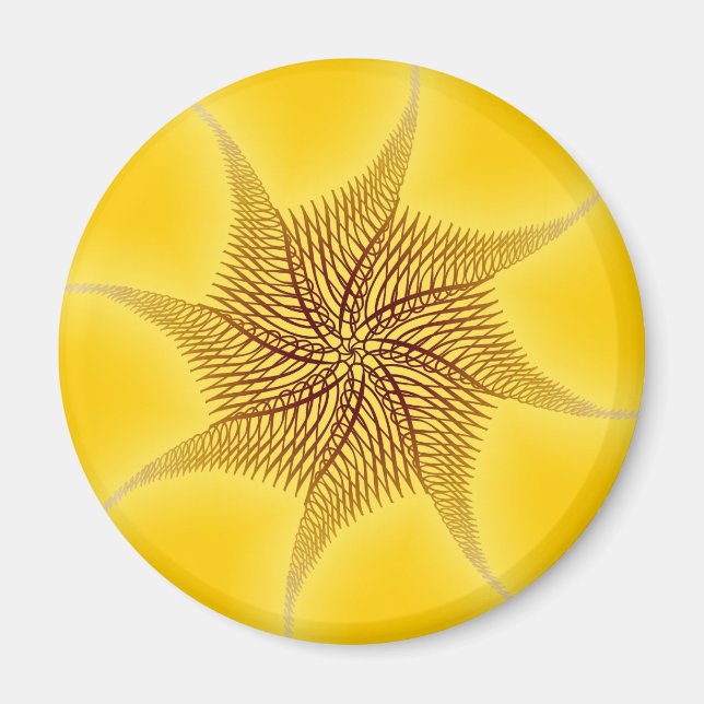 Imã Designer Motif: Padrão de Abstrato (Frente)