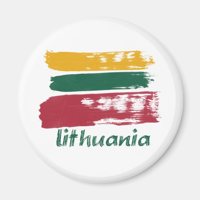 Imã Designs de bandeira lituana (Frente)