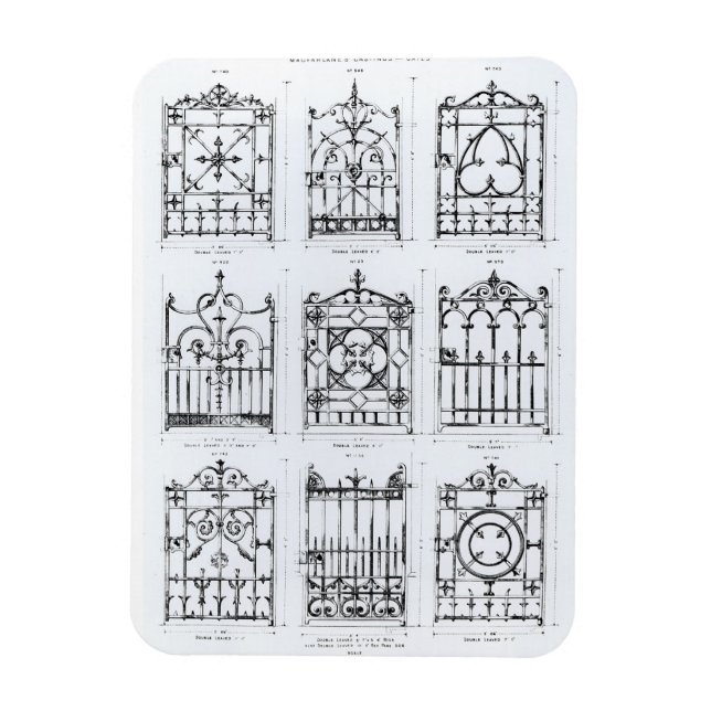 Ímã Designs de ferro fundido, de Macfarlane (Vertical)