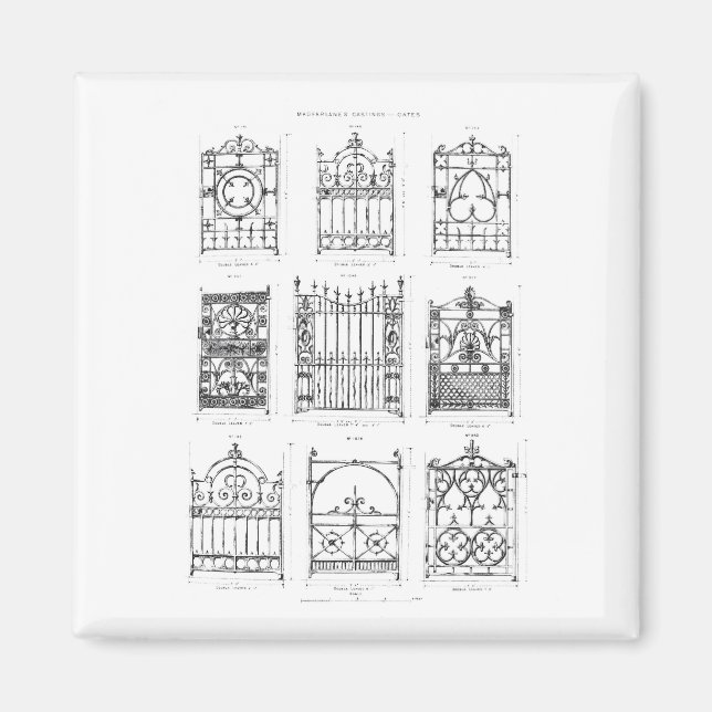 Imã Designs para portas de ferro fundido, do Ca de Mac (Frente)