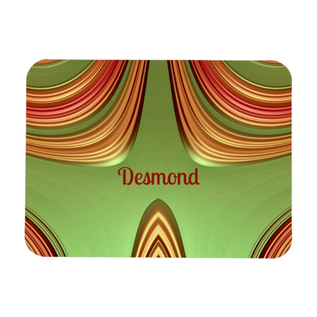 Ímã DESMOND ~ ARTE INFANTIL ~ Fractal Original ~ (Horizontal)