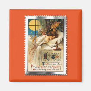 Imã Desmoronamento nostálgico do Halloween Goblins e F