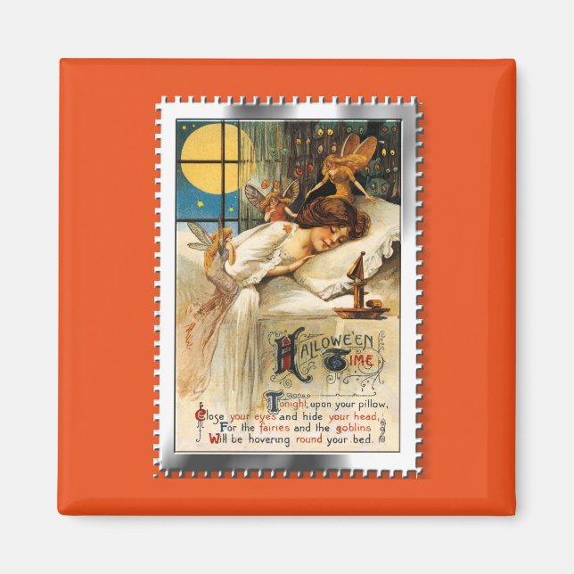 Imã Desmoronamento nostálgico do Halloween Goblins e F (Frente)