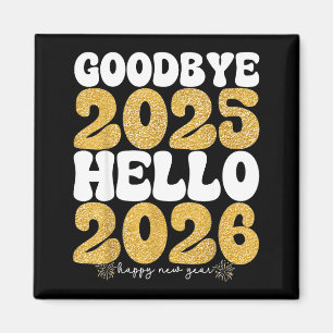 Imã Despedida de Ano Novo Festiva 2025 Olá 2026 Ce
