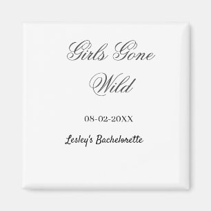 Imã Despedida de solteira Girls Gone wild nome data no