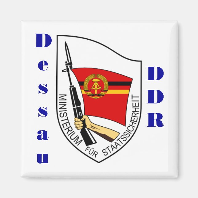 Imã Dessau, Alemanha Stasi Magnet DDR (Frente)