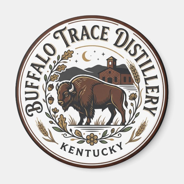 Imã Destilaria Buffalo Trace Kentucky (Frente)