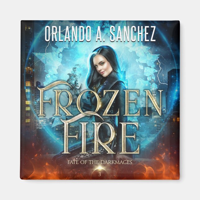 Imã Destino das Escuridão - Fogo Congelado (Frente)