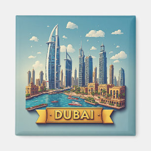 Imã 🧲 Destino de Férias Favorito de Dubai Memória 🌅