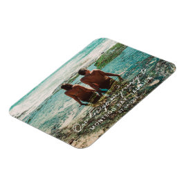 Ímã Destino do Script Branco da Lua de Honra de Casame