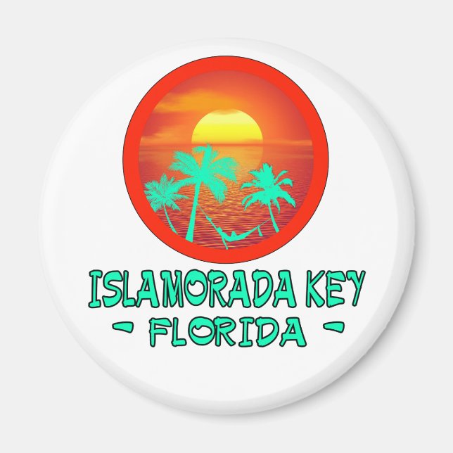 IMÃ DESTINO TROPICO DA CHAVE DE CHAVE ISLAMORADA (Frente)