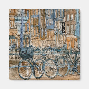 Imã Destinos  Visualização Nova Iorque de Aquarela