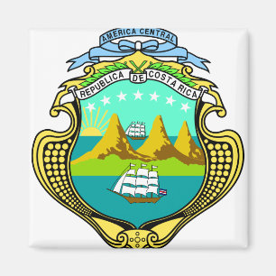 Imã Detalhe da brasão de Costa Rica