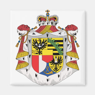 Imã Detalhe da brasão de Liechtenstein