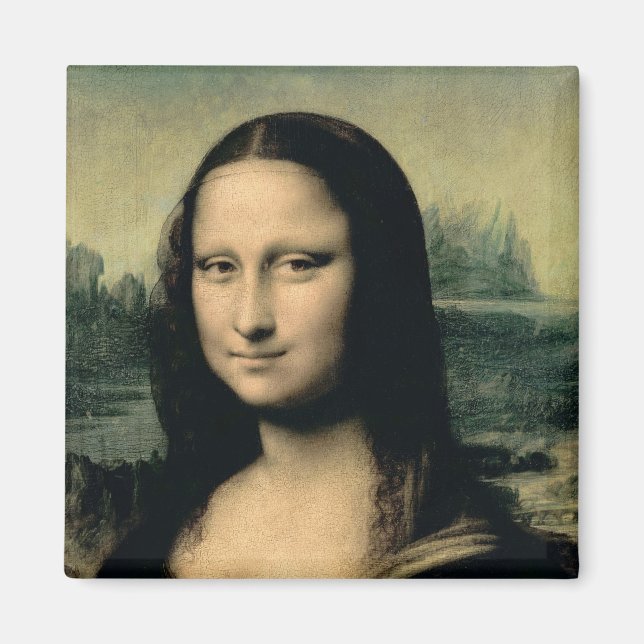 Imã Detalhe da Mona Lisa, c.1503-6 (Frente)