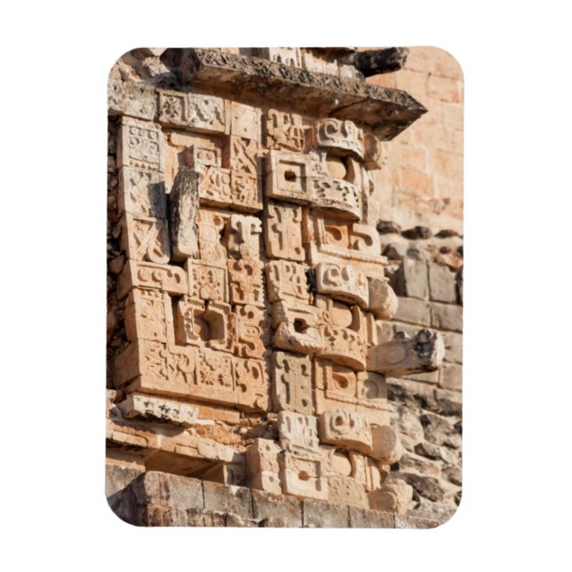 Ímã Detalhe Da Pirâmide Mágica, Yucatan, México (Vertical)