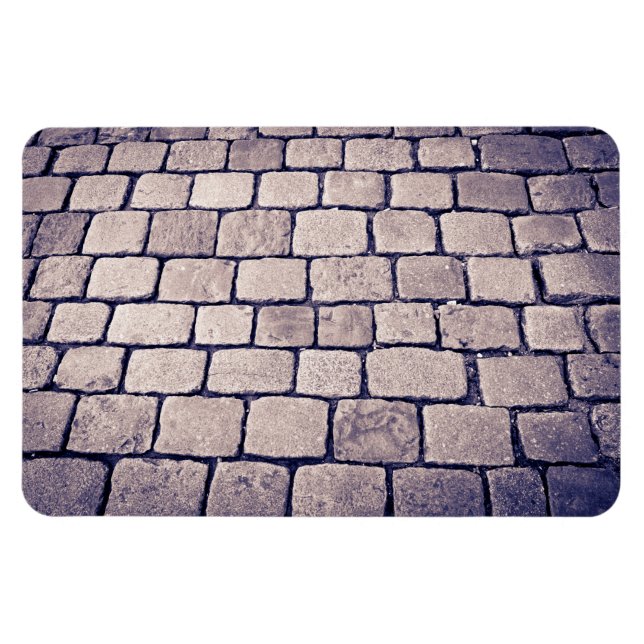 Ímã Detalhe da Rua de Paralelepípedos, Horizontal (Horizontal)