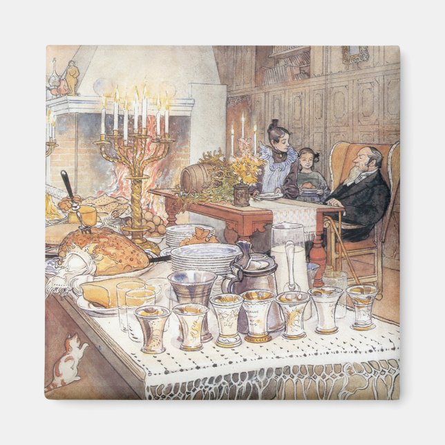 Imã Detalhe da Véspera de Natal (Natal Tradicional Sue (Frente)