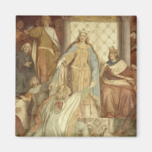 Imã Detalhe de Der Saengerkreis, castelo de Wartburg