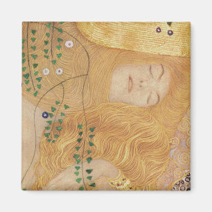 Imã Detalhe de Gustavo Klimt de serpentes da água