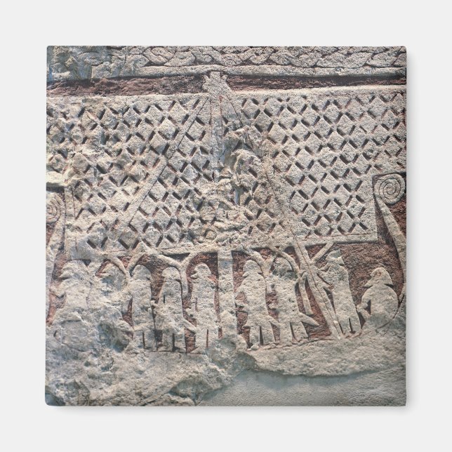 Imã Detalhe de uma pedra de imagem representando um Vi (Frente)