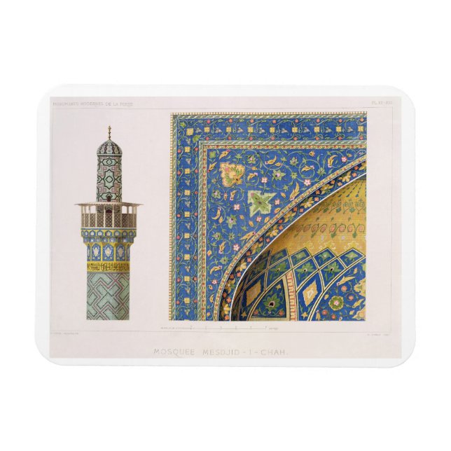 Ímã Detalhes Arquitetônicos do Mesdjid-i-Shah, Isf (Horizontal)