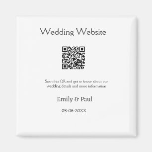 Imã Detalhes da pesquisa do site de casamento QR adici