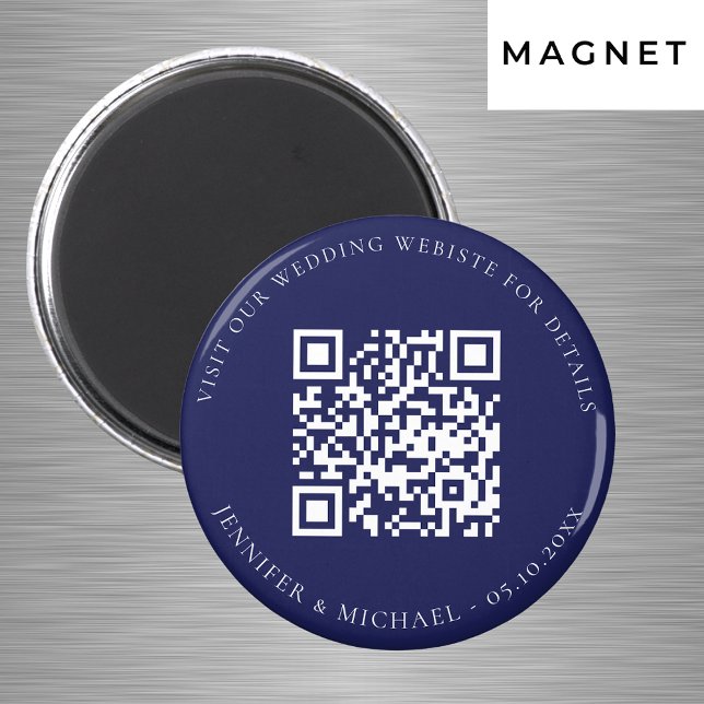 Imã detalhes do código QR do site de casamento azul-ma (Criador carregado)