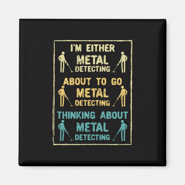 Imã Detector de metal que detecta metais (Frente)