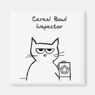 Imã Detetive Cat, Inspetor Cereal Bowl