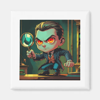 Imã Detetive de Cartoon Themed Magnet