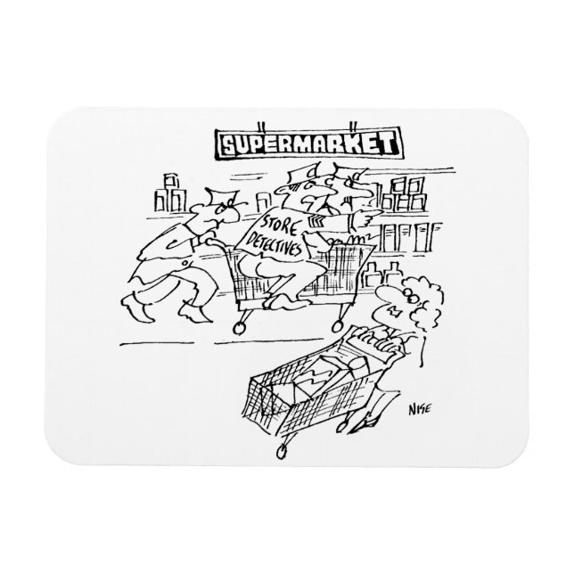 Ímã Detetives de armazenamento em um supermercado (Horizontal)