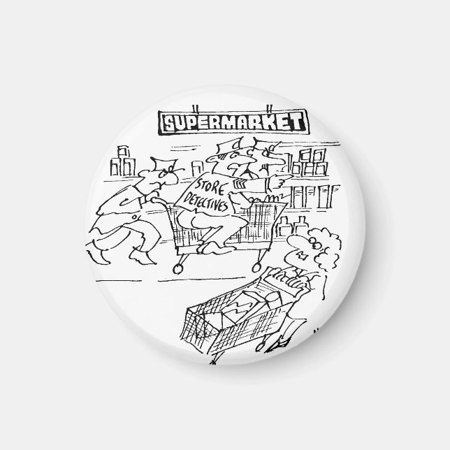 Imã Detetives de armazenamento em um supermercado (Frente)