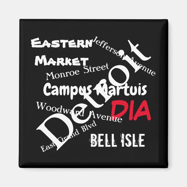 Imã Detroit Around Town Love (Frente)