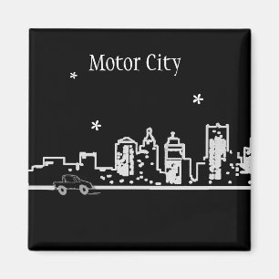 Imã Detroit - cidade do motor - Michigan