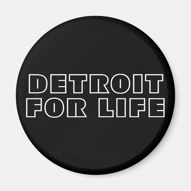 Imã Detroit For Life (Frente)