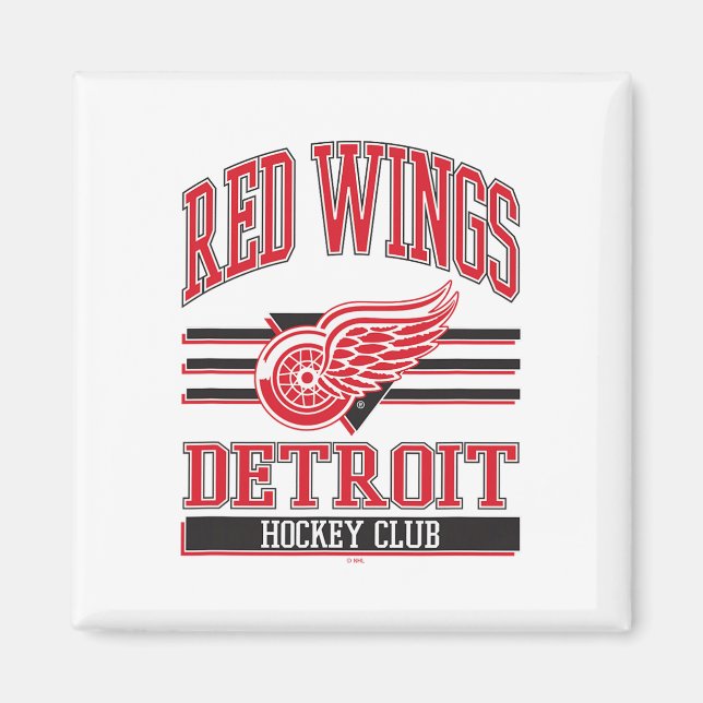 Imã Detroit Red Wings Hockey Club Gray Officially Lice (Frente)