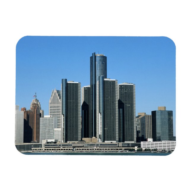 Ímã Detroit Skyline 4 (Horizontal)