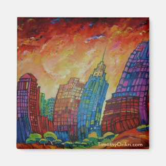 Imã Detroit Trabalho de arte Magnet