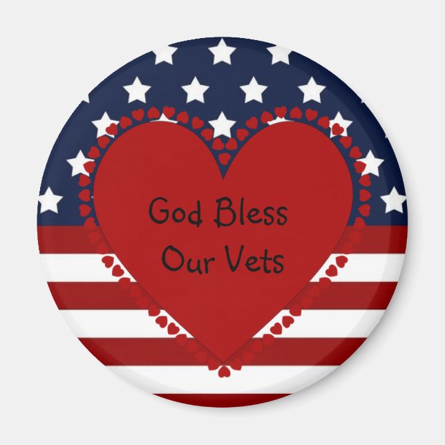 Imã Deus abençoe O Nosso Magneto De Vets (Frente)