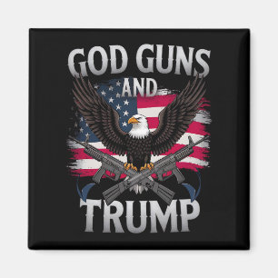 Imã Deus Armas E Trump Águia Bandeira Americana Vintag