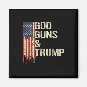 Imã Deus Armas e Trump I segundo Alteração Bandeira