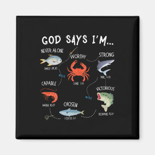 Imã Deus Diz Que Estou Pescando Versículo Bíblico Chri
