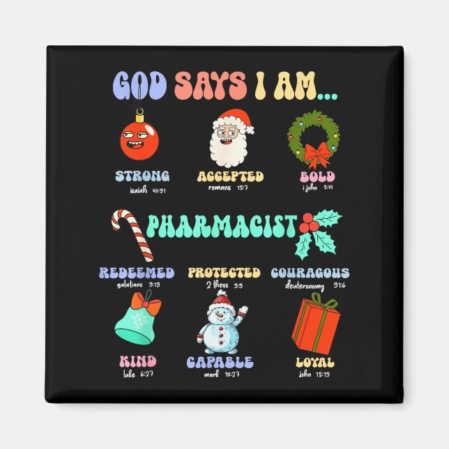 Imã Deus Diz Que Eu Sou Farmacêutico Natal Técnico De  (Frente)