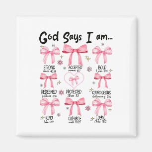 Imã Deus Diz Que Eu Sou Rosa Coquetel Christian Jesus 