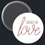 Imã Deus É Amor, Cristão Moderno<br><div class="desc">É simples: Deus é o amor. Esta design cristã moderna ajuda-o a espalhar as boas notícias e que todos nós somos mais amados do que jamais poderíamos imaginar.</div>