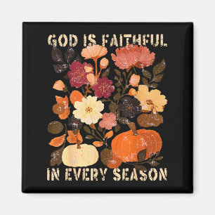 Imã Deus É Fiel Em Todas As Estações Floral Outono Cri